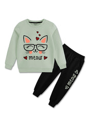online soft cotton fleece tracksuit for girls 