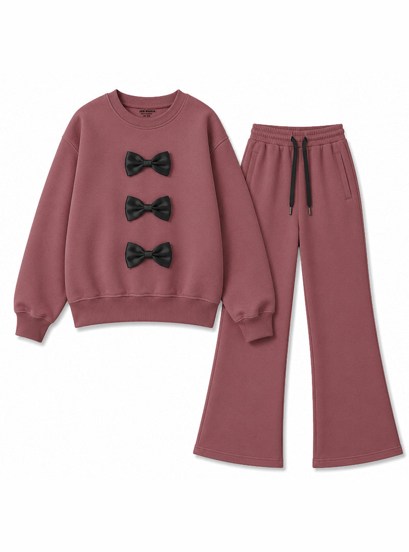 Dusty Rose Bow Co-Ord Set