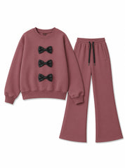 Dusty Rose Bow Co-Ord Set