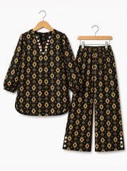 Gold Pattern 2-Piece Suit