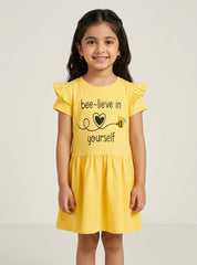 Girls Bee-lieve in Yourself Frock