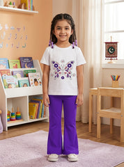 Girls Butterfly Graphic Co Ord Set
