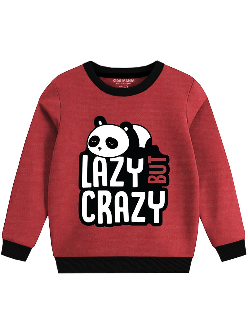 Round Neck Lazy But Crazy Sweatshirt