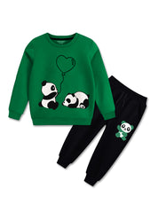 Premium quality fleece fabric tracksuit for kids 