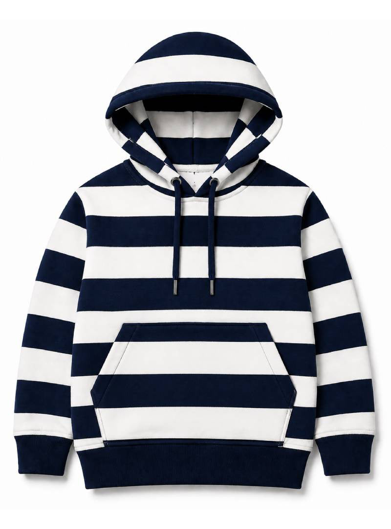 Boys Hoodie Nevy&White Stripe