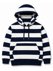 Boys Hoodie Nevy&White Stripe