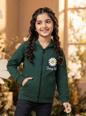 Daisy Bloom Girls Zip Hoodie