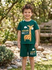 Boys Dream Big Giraffe Co ord Set