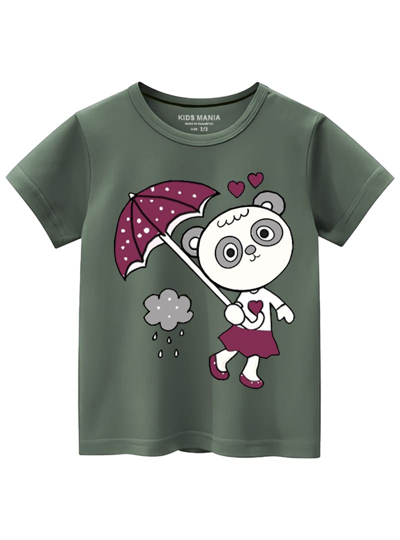 Umbrella Comfortable & Stylish Design Girls T-Shirt