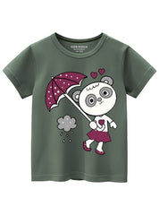 Umbrella Comfortable & Stylish Design Girls T-Shirt