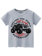 Explore The World Adventure With Premium Boys T-Shirt