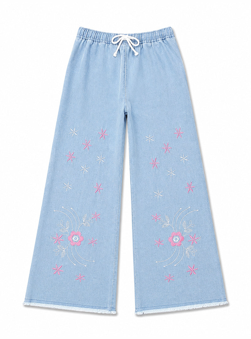 Girls Wide-Leg Jeans Blossom Breeze