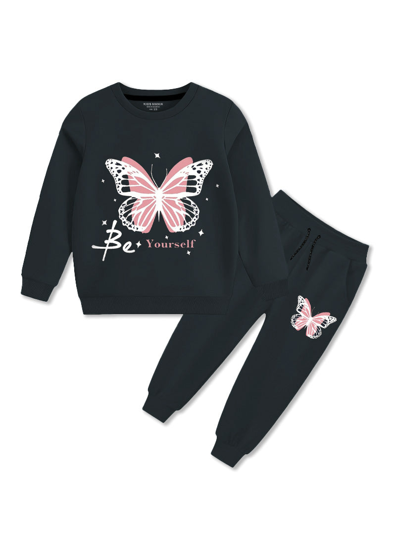 Girls Winter Fleece Tracksuit
