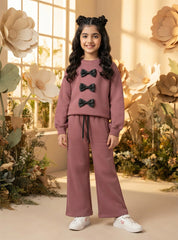 Dusty Rose Bow Co-Ord Set