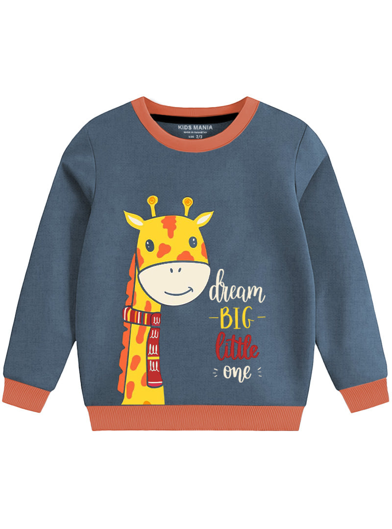 Dream Big Little One Giraffe Fleece Sweatshirt