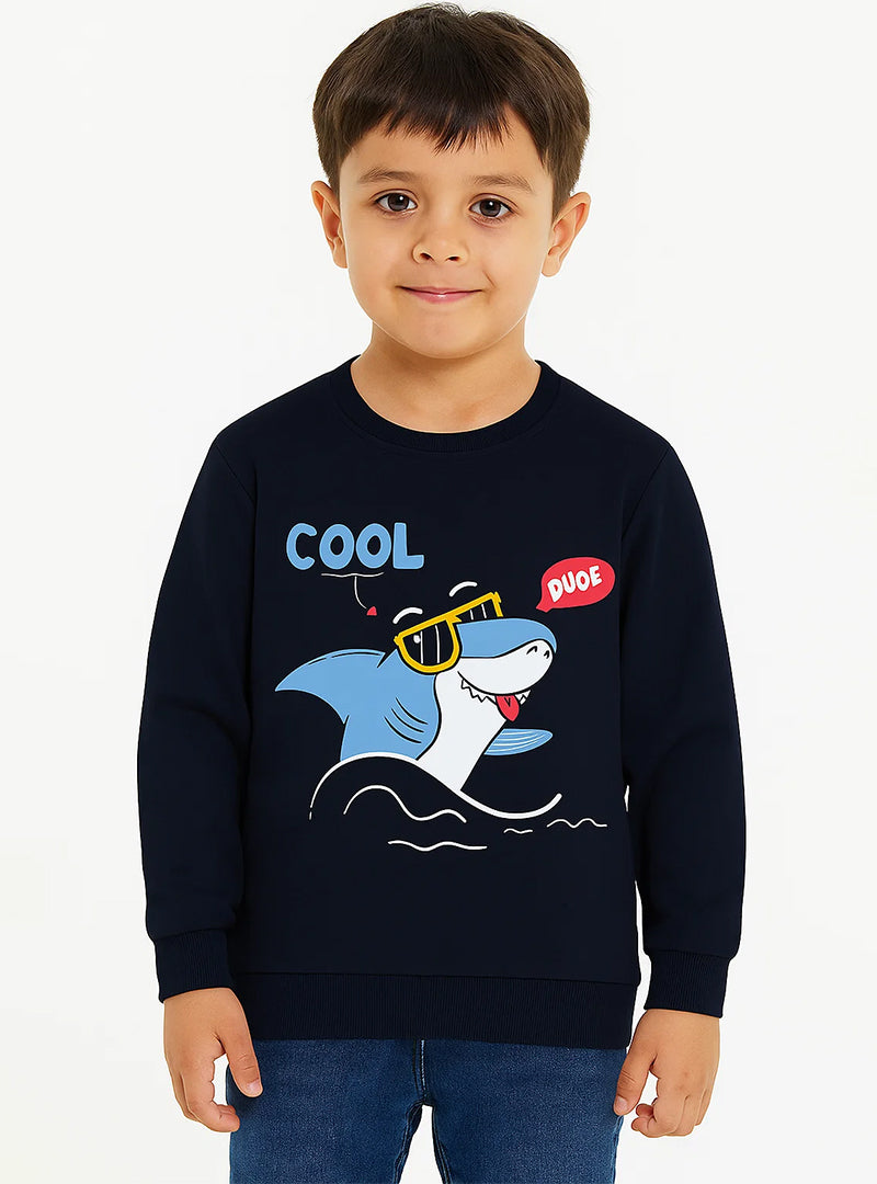 Stylish Boys Fleece Sweatshirt – Soft & Cozy Fit
