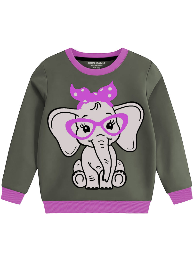 Elephant Printed Sweatshirt