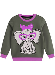 Elephant Printed Sweatshirt