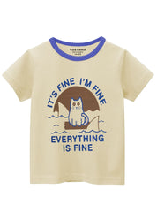 KIDS T-SHIRT IT'S FINE I'M EVERYTHING IS FINE