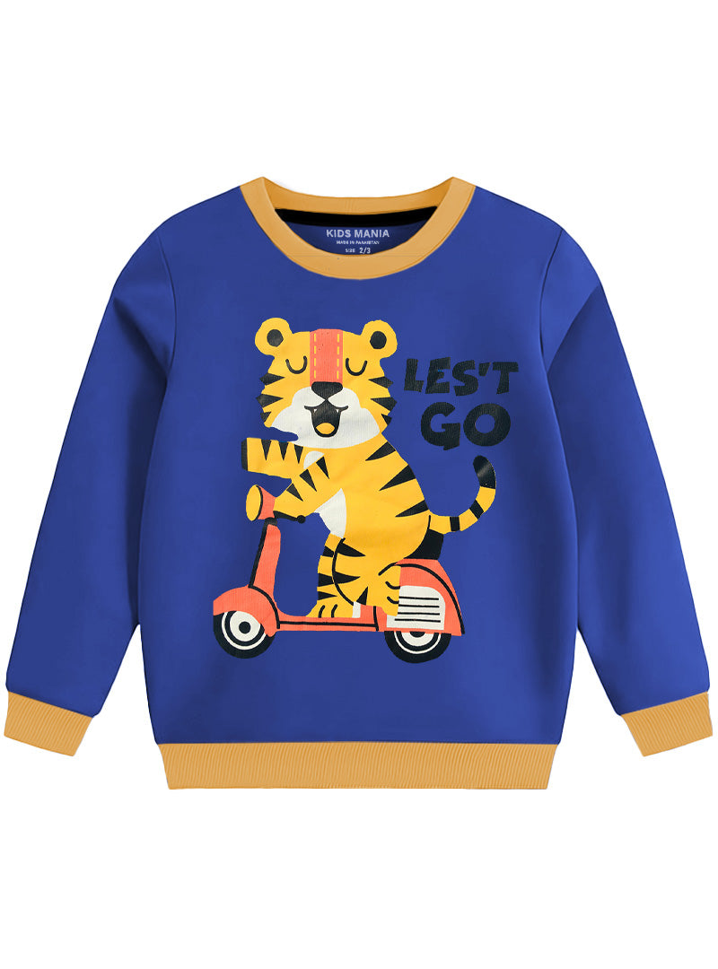 Children's Full Sleeve Sweatshirt - Let's Go Tiger