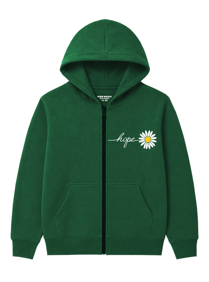 Girls Zip-Up Hoodie Little Hope