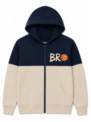 Boys Winter Zip Hoodie Basketball Ace