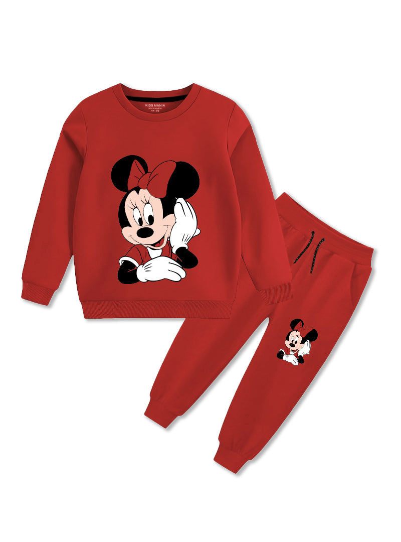 Girls Winter set Red Bow Belle