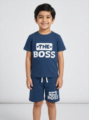 Boys The Boss Short Set