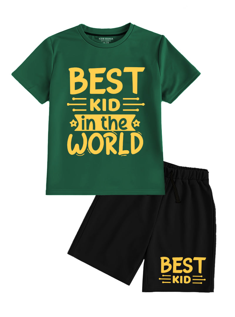 cotton Co ord Sets in Black, bottle green