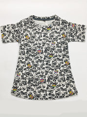 LOLI POP ALL OVER PRINTED GIRLS FROCK