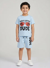 Boys Dad’s Little Dude Short Set