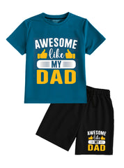 Breathable kids summer shorts set


