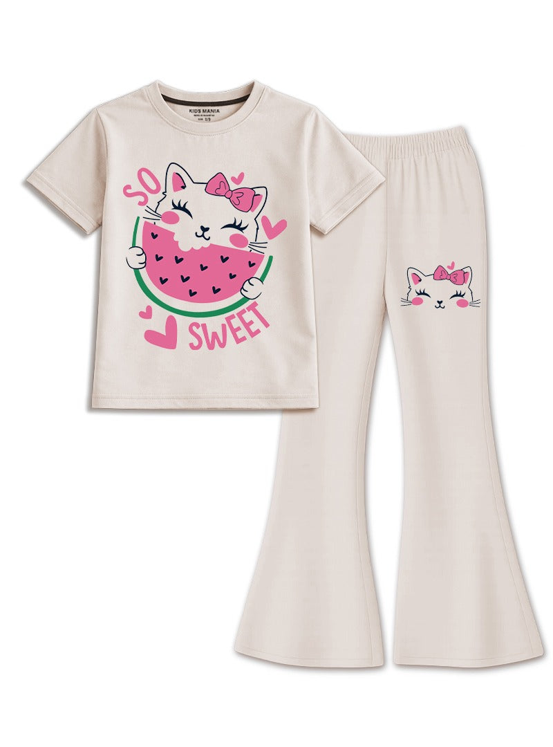 Girls So Sweet Kitty Flare Set