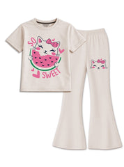 Girls So Sweet Kitty Flare Set