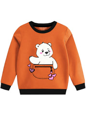 Sweatshirt - White Bear Printed