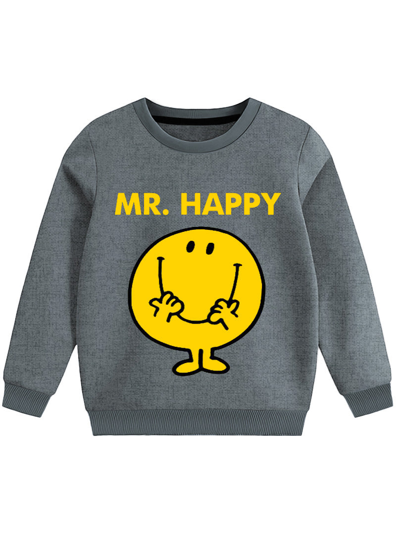Mr. Happy Cartoon Kids Sweatshirt