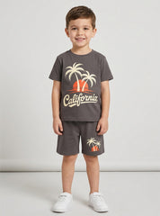 Boys California Graphic Short Set