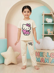 Girls Kitty Love Co Ord Set