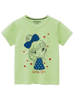 Sage green T Shirt for Girl