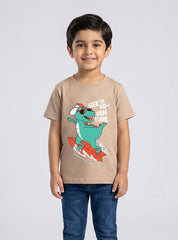 Boys Seek The Adventure Dino T-Shirt