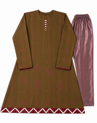 Girls Ethnic Straight Trouser Set