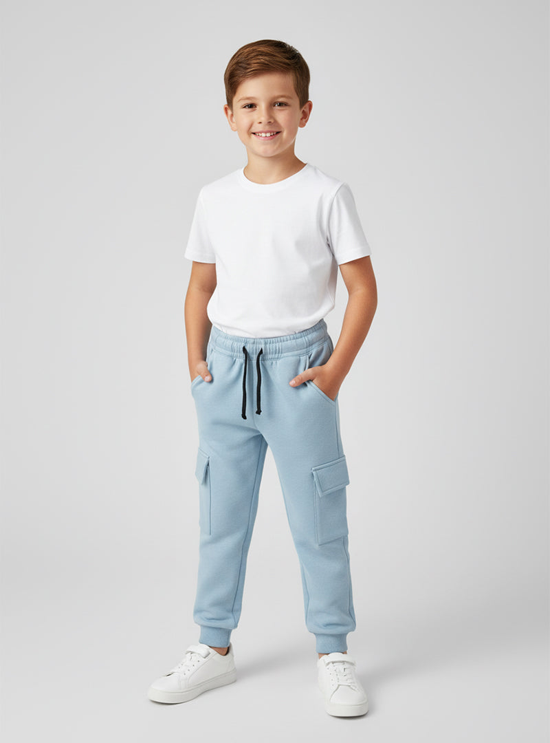 Cargo Winter Fleece Trouser with Side Pockets For Boys