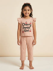 Girls Cherry Sweet Lounge Set