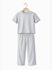 Boys Grey Pattern Co Ord Set