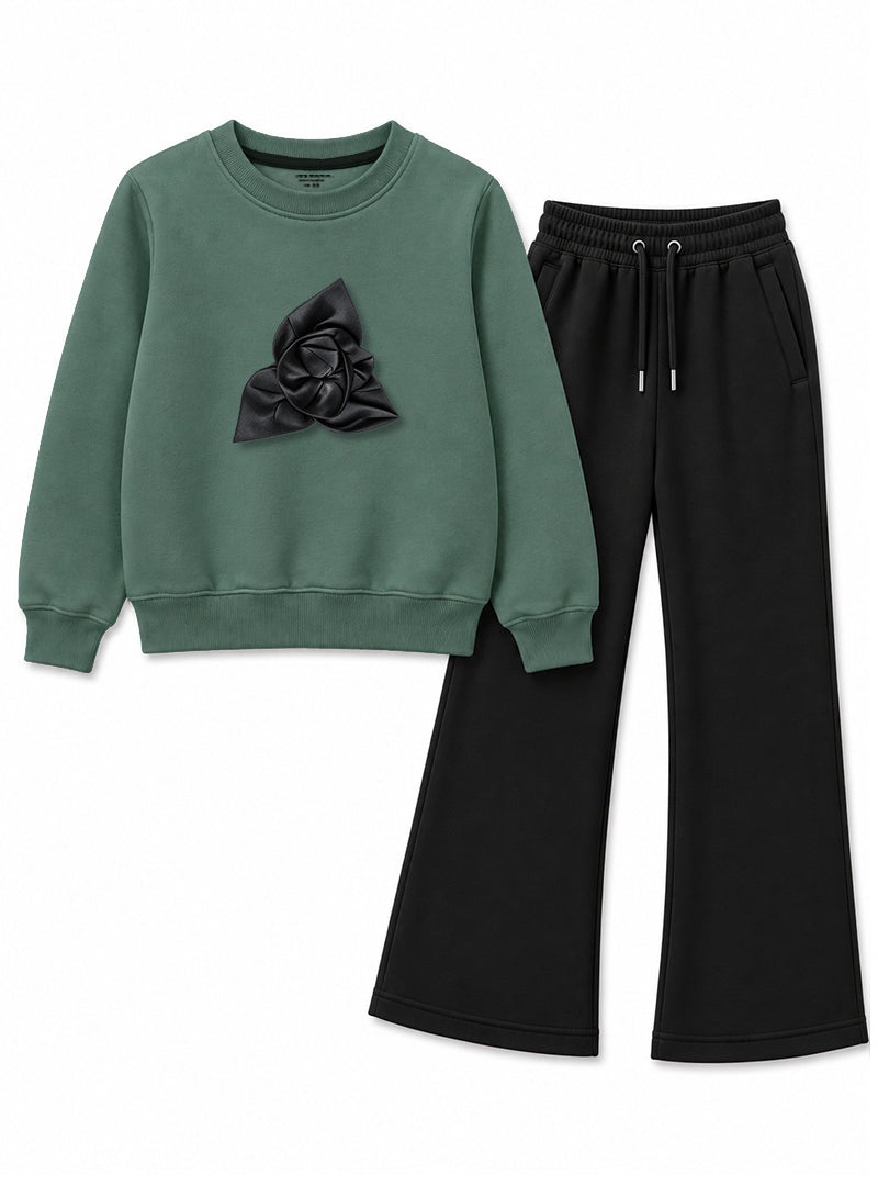 Girls Winter Set Evergreen Noir