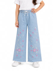 Girls Wide-Leg Jeans Blossom Breeze