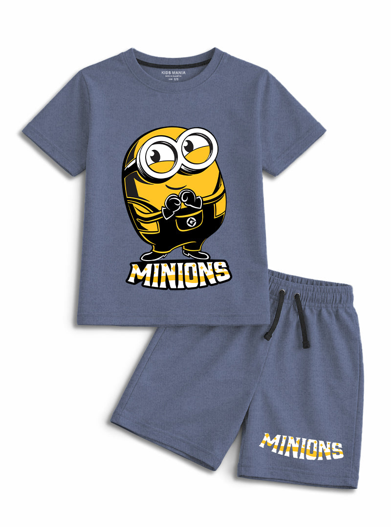 Boys Minions Fun Short Set