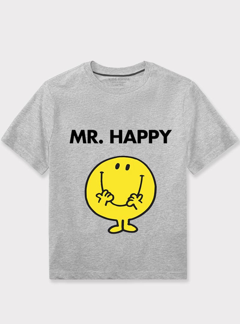 Mr happy Cartoon Cotton jersey Summer Shirt