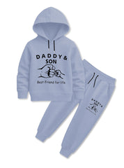 Daddy and Son Winter Hoodie Set For Boys