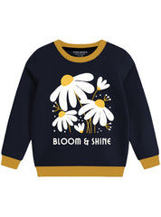 The Flower Bloom & Shine Design Winter Sweatshirt